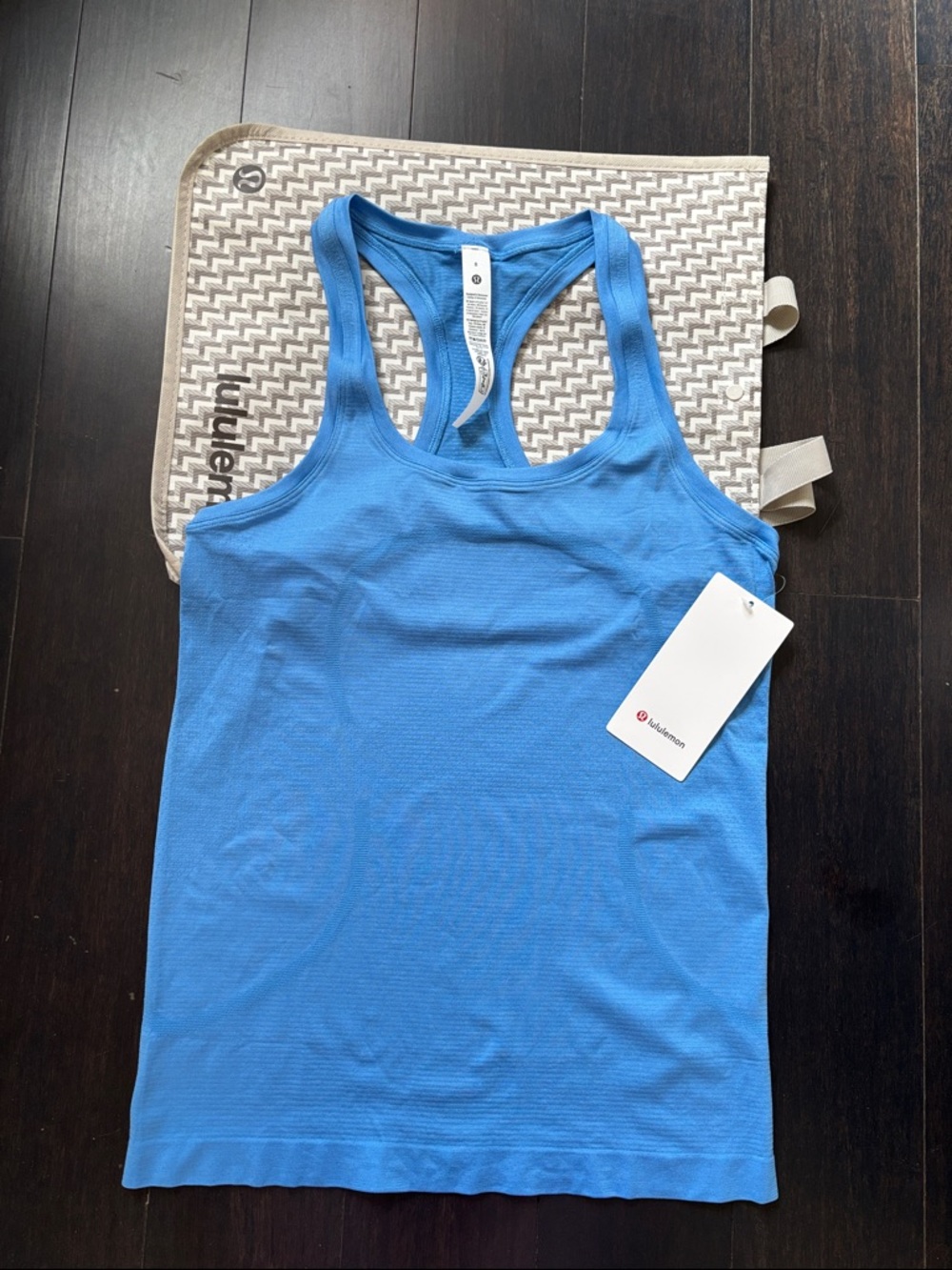 LULULEMON SWIFTLY TECH RACERBACK TANK 2.0 in POOL PARTY SZ 8 NWT